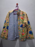 Handmade Cream Velvet Suzani Jacket