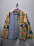 Handmade Cream Velvet Suzani Jacket