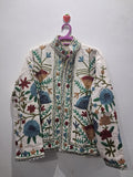 Hand Embroidered Off-White TNT Textured Jacket