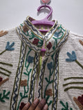 Hand Embroidered Off-White TNT Textured Jacket