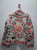 Handcrafted Off-White Suzani Embroidered TNT Cotton Jacket