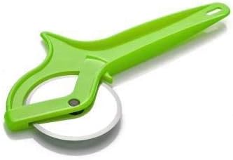 Bless-International Pizza-Cutter-Wheel Ergonomic-Pizza-Slicer Easy-To-Clean Essential-Kitchen-Tool 9-Inches (Green)