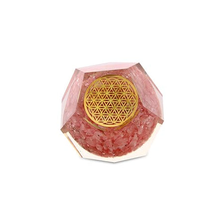 Natural-orgonite-Dodecahedron-for-Chakra-Healing Rose-Quartz-Crystal-for-Meditation Ideal-for-Home-Office for-Reduce-Stress-Relaxation-Chakra- Gift-for-Graduation-Christmas-Mothers-Day-Thanksgiving