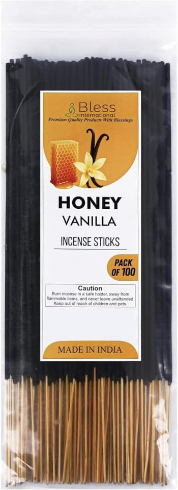 Incense Sticks 12 Inches 1-Hour Plus Burning Time 100-Sticks 250 GM (Honey Vanilla)