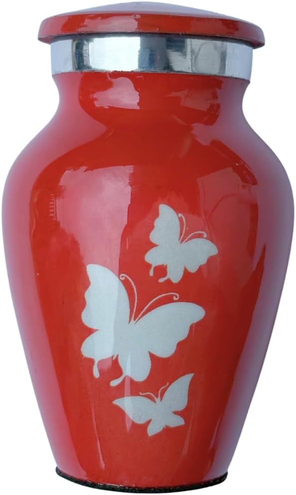 Hand Engraved Small Decorative Brass Urn with Lid – 3