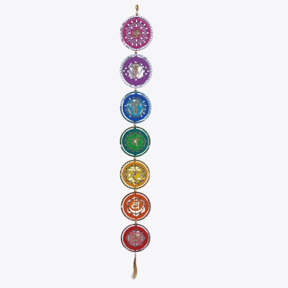 Bless-International-7-Chakra-Wooden-Handmade-Hand-Painted Yoga-Meditation-Wall-Hanging Best-for-Reiki-Healing Decor-for-Home-Car-Door-Office Brings-Good-Luck-and-Positive-Energy-and-Vibes