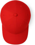 Cotton Baseball Caps for Men & Women – Adjustable Snapback (Red)