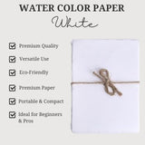 Watercolor Paper 150-GSM Thick (7 X 5 Inches) (White)(50-Sheets)