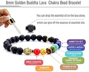 Bless International Gemstone 7 Chakra Bracelet