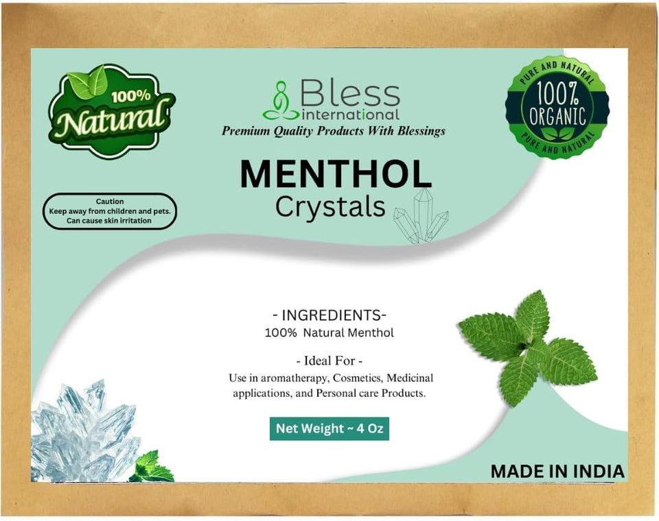 Pure Organic 100% Natural Menthol Crystals