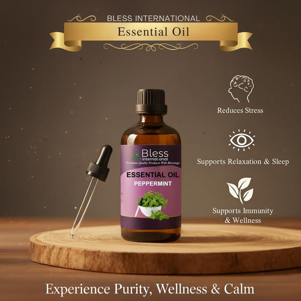 Peppermint Essential Oil Organic 100% Natural 4 fl. Oz