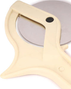 Pizza Cutter Wheel Pizza Slicer 9 Inches (White)