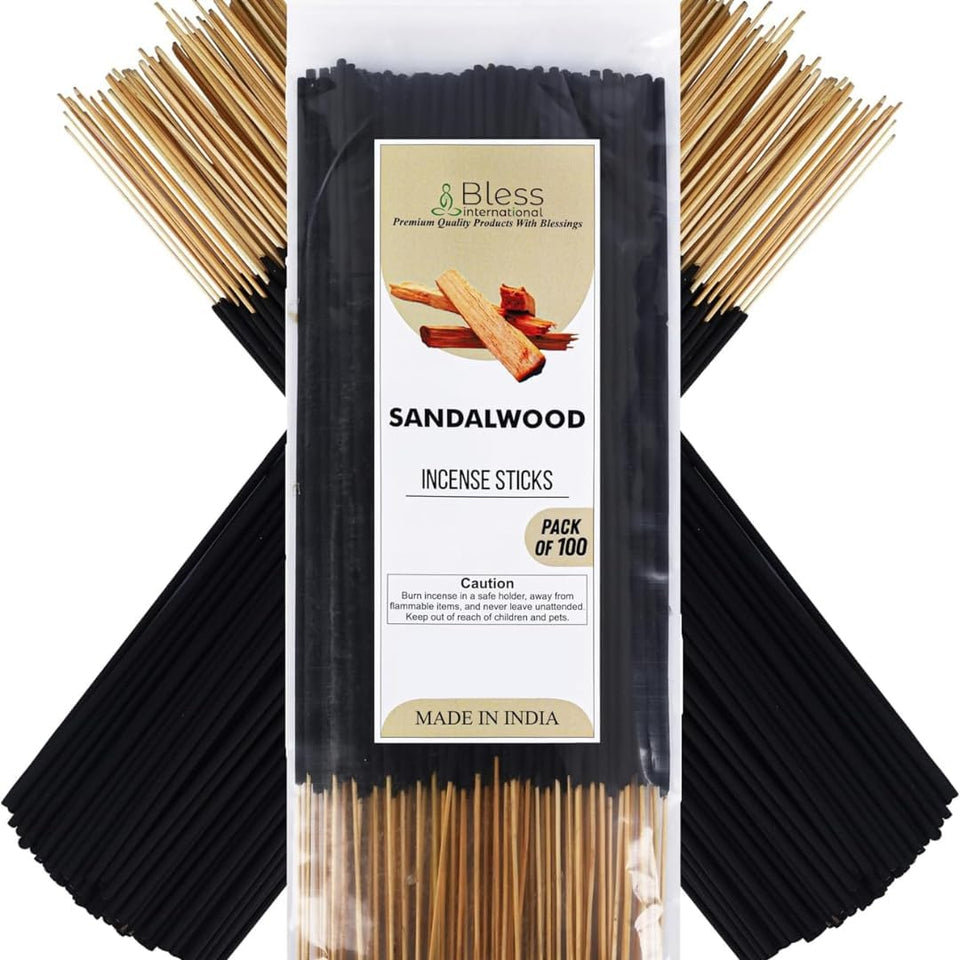 Incense Sticks 12 Inches 1-Hour Plus Burning Time 100-Sticks 250 GM (Sandalwood)