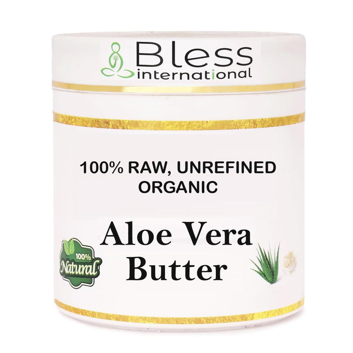 Organic Raw Aloe Vera Butter 100% Pure,Natural & Unrefined| Skin Moisturizer For Face, Body & Hair| Ivory/White Grade A | DIY Creams, Balms, Lotions, Soaps| Softens Dry & Tough Skin