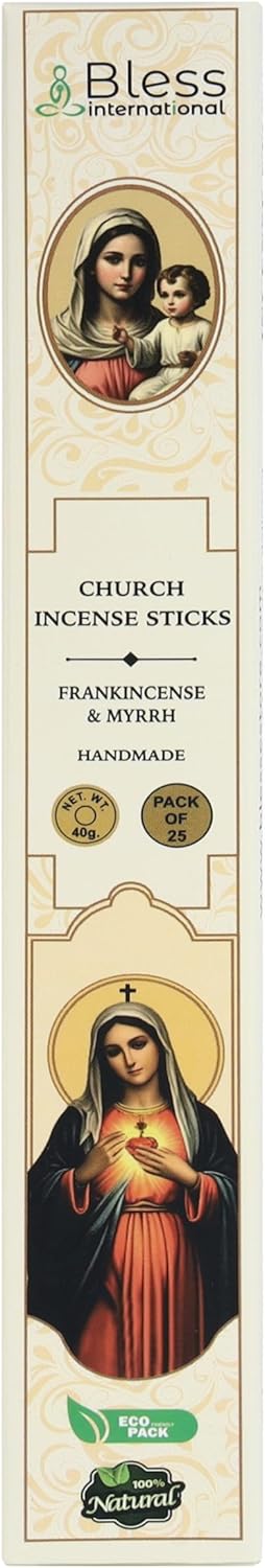 100% Natural Church Incense Sticks Handmade Hand Dipped The Best Scent (Frankincense & Myrrh)