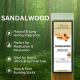 Incense Sticks 12 Inches 1-Hour Plus Burning Time 100-Sticks 250 GM (Sandalwood)