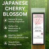 Incense Sticks 12 Inches 1-Hour Plus Burning Time 100-Sticks 250 GM (Japanese Cherry Blossom)