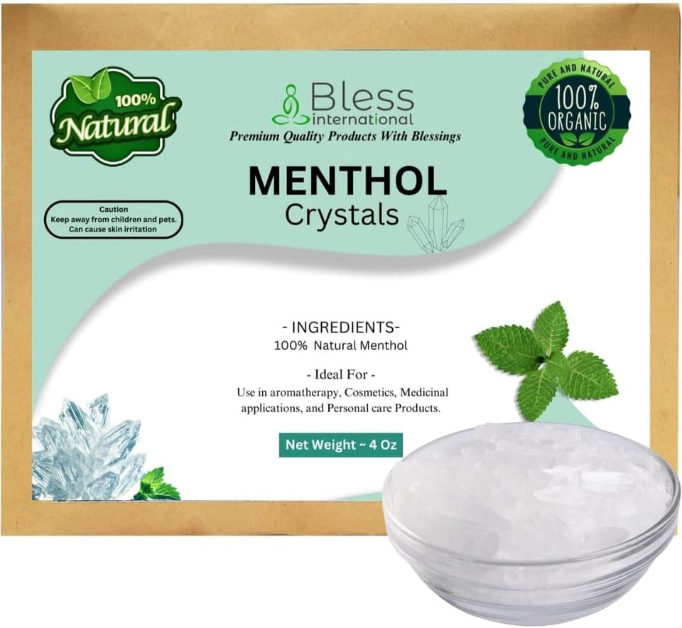 Pure Organic 100% Natural Menthol Crystals
