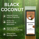 Incense Sticks 12 Inches 1-Hour Plus Burning Time 100-Sticks 250 GM (Black Coconut)
