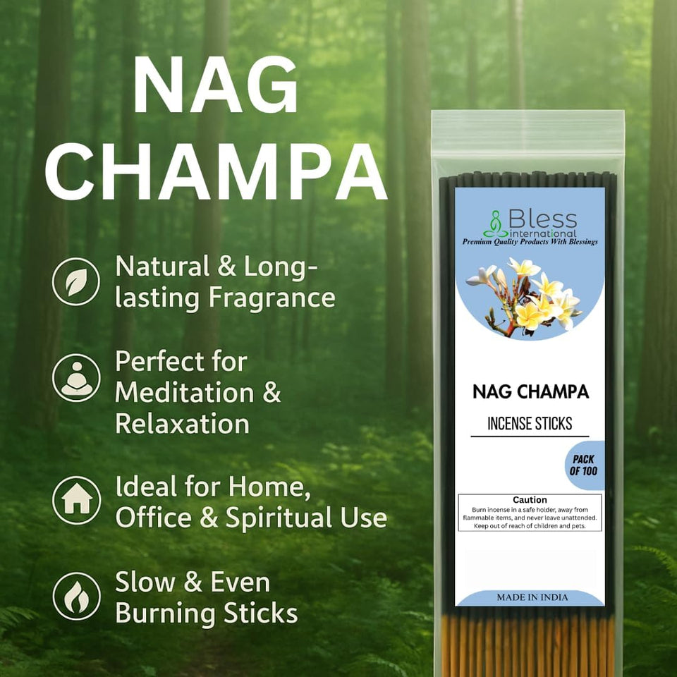 Incense Sticks 12 Inches 1-Hour Plus Burning Time 100-Sticks 250 GM (Nag Champa)
