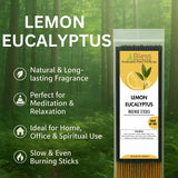 Incense Sticks 12 Inches 1-Hour Plus Burning Time 100-Sticks 250 GM (Lemon Eucalyptus)