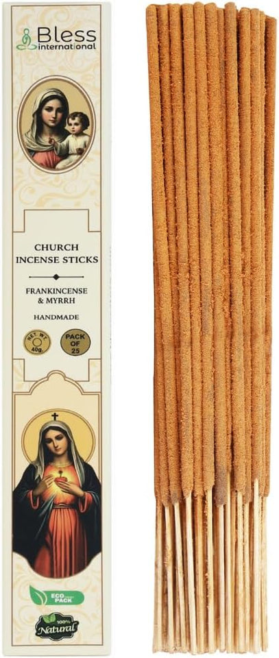 100% Natural Church Incense Sticks Handmade Hand Dipped The Best Scent (Frankincense & Myrrh)