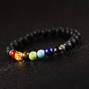 Bless International Gemstone 7 Chakra Bracelet