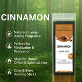 Incense Sticks 12 Inches 1-Hour Plus Burning Time 100-Sticks 250 GM (Cinnamon)