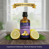 Lemon Essential Oil Organic 100% Natural 4 fl. Oz