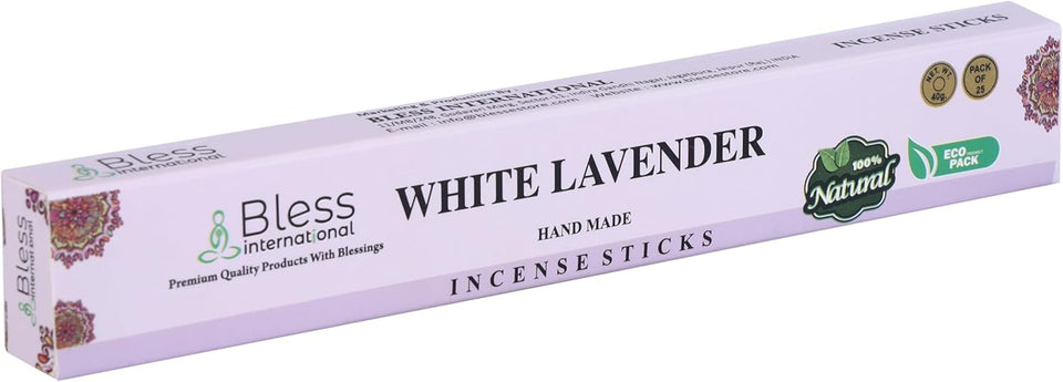 100% Natural Incense Sticks Handmade Hand Dipped The Best Scent (White Lavender)