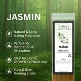 Incense Sticks 12 Inches 1-Hour Plus Burning Time 100-Sticks 250 GM (Jasmine)