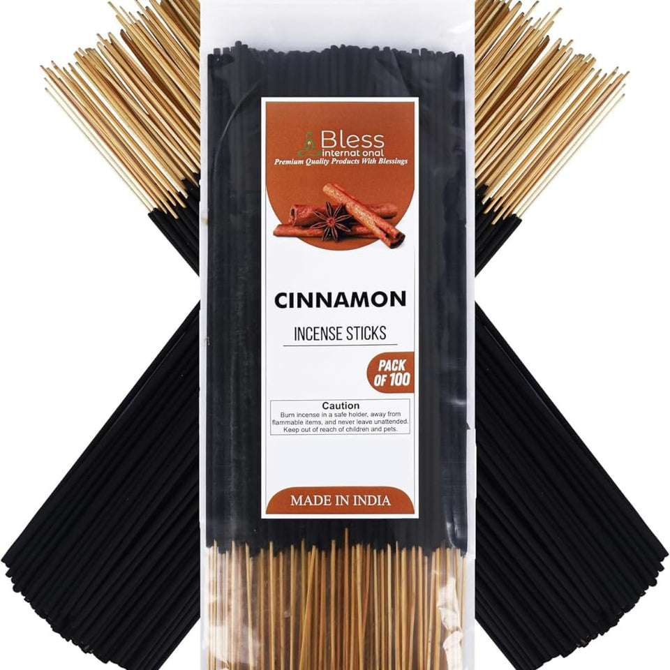 Incense Sticks 12 Inches 1-Hour Plus Burning Time 100-Sticks 250 GM (Cinnamon)