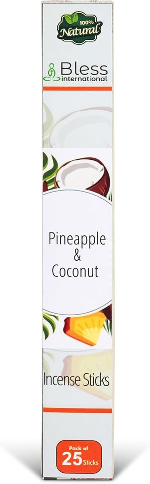 100% Natural Incense Sticks Handmade Hand Dipped The Best Scent (Pineapple And Coconut)