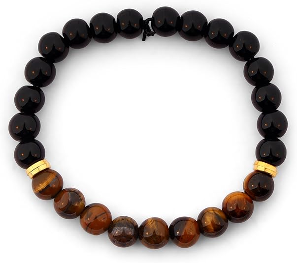 Bless International Gemstone Bracelet Tiger Eye for Couples