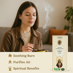 100% Natural Church Incense Sticks Handmade Hand Dipped The Best Scent (Frankincense & Myrrh)