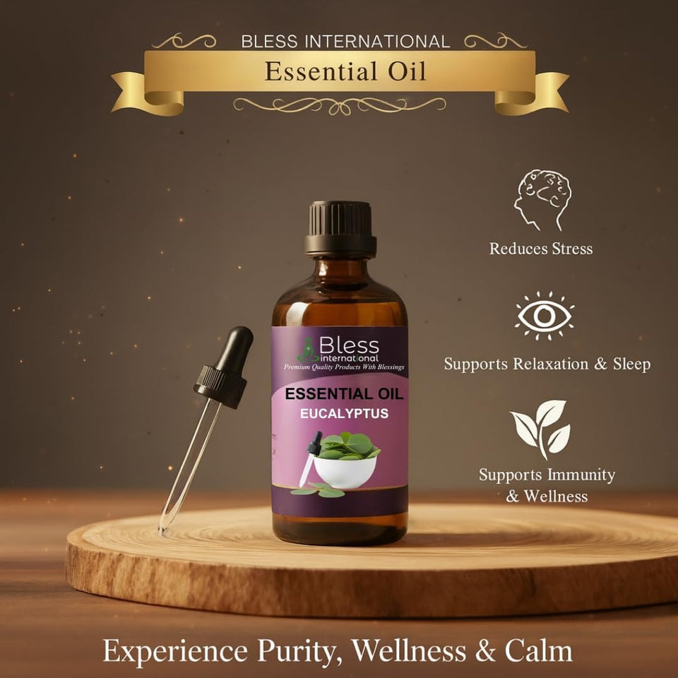 Eucalyptus Essential Oil Organic 100% Natural 4 fl. Oz