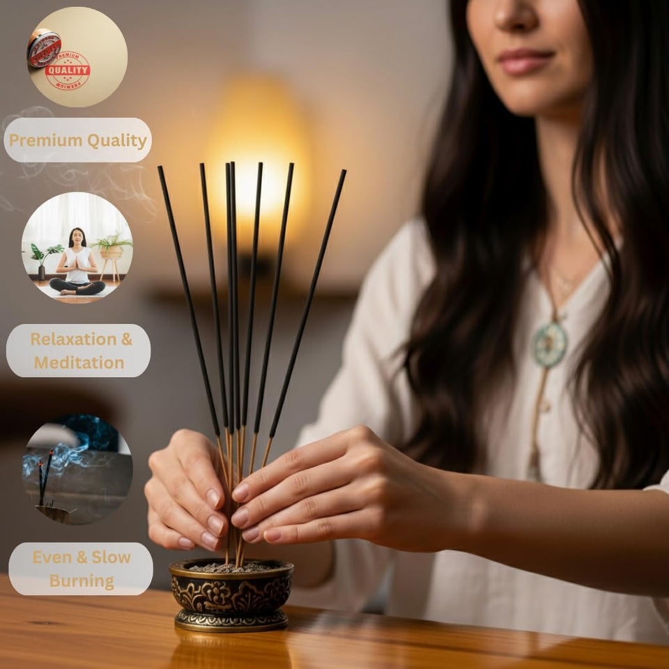 Incense Sticks 12 Inches 1-Hour Plus Burning Time 100-Sticks 250 GM (Balsam and Cedar)