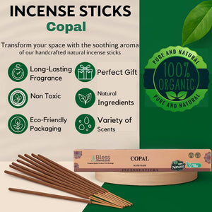 100% Natural Incense Sticks Handmade Hand Dipped The Best Scent (Copal)