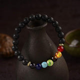 Bless International Gemstone 7 Chakra Bracelet