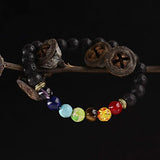 Bless International Gemstone 7 Chakra Bracelet