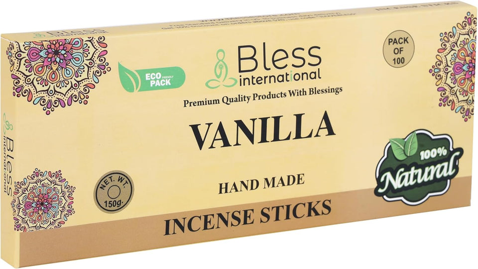 100% Natural Incense Sticks Handmade Hand Dipped The Best Scent (Vanilla)