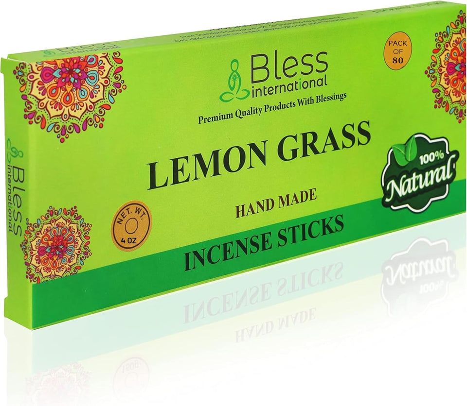 100% Natural Incense Sticks Handmade Hand Dipped The Best Scent (Lemon Grass)