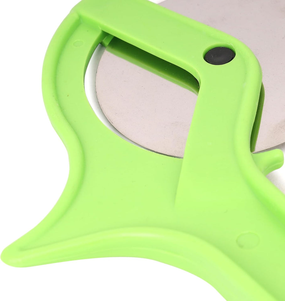 Bless-International Pizza-Cutter-Wheel Ergonomic-Pizza-Slicer Easy-To-Clean Essential-Kitchen-Tool 9-Inches (Green)