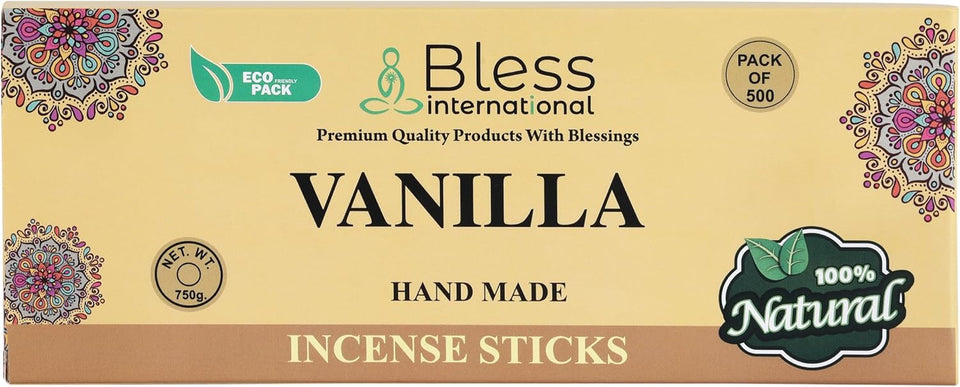 100% Natural Incense Sticks Handmade Hand Dipped The Best Scent (Vanilla)