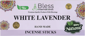 100% Natural Incense Sticks Handmade Hand Dipped The Best Scent (White Lavender)