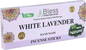100% Natural Incense Sticks Handmade Hand Dipped The Best Scent (White Lavender)