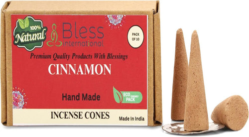 100% Natural Incense Cone Handmade Hand Dipped The Best Scent (Cinnamon)