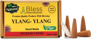 100%-Natural-Incense-Cones Handmade-Hand-Dipped The-Best-scents (YLANG-YLANG)