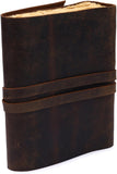 Vintage Handmade Rustic Leather Diaries (Russet Brown)