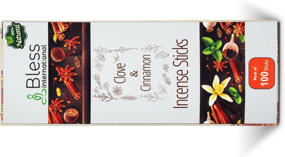 100% Natural Incense Sticks Handmade Hand Dipped The Best Scent (Clove And Cinnamon)